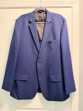 Haggar Men's Royal Blue Sport Coat Blazer